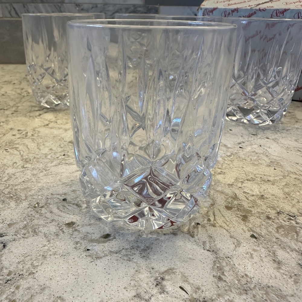 Vintage Gorham Crystal Lady Anne Old Fashioned Tumblers‎ Barware